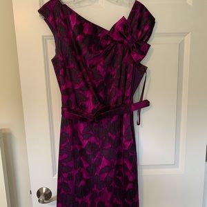 Eliza J purple flower dress